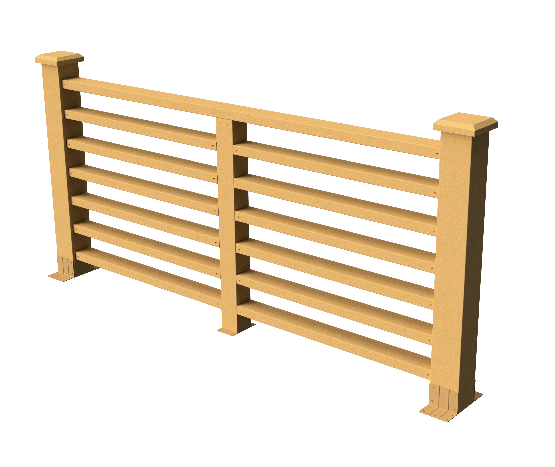 Декоративное ограждение из ДПК GRINDERDECO Марсело песчаник купить в Челябинске