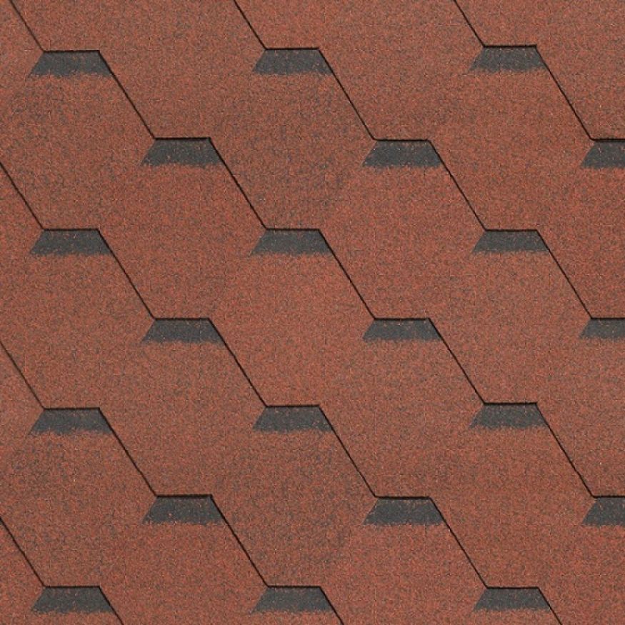 Гибкая черепица Shinglas, Ультра, Самба, Рубин. купить в Челябинске