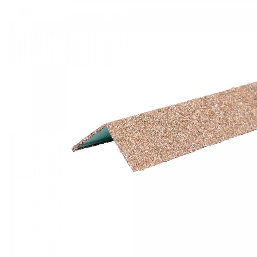 Угол металлический внешний ТЕХНОНИКОЛЬ HAUBERK, Коричнево-бежевый купить в Челябинске