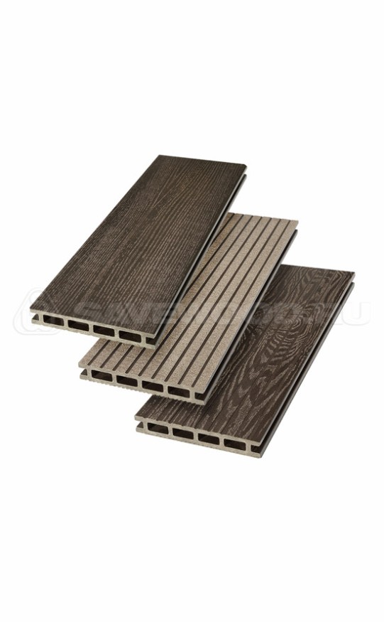 Террасная доска ДПК SaveWood, SW Carpinus (R), Темно-коричневый купить в Челябинске