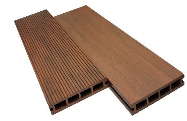 Террасная доска WOODVEX Expert из ДПК цвет Палисандр купить в Челябинске