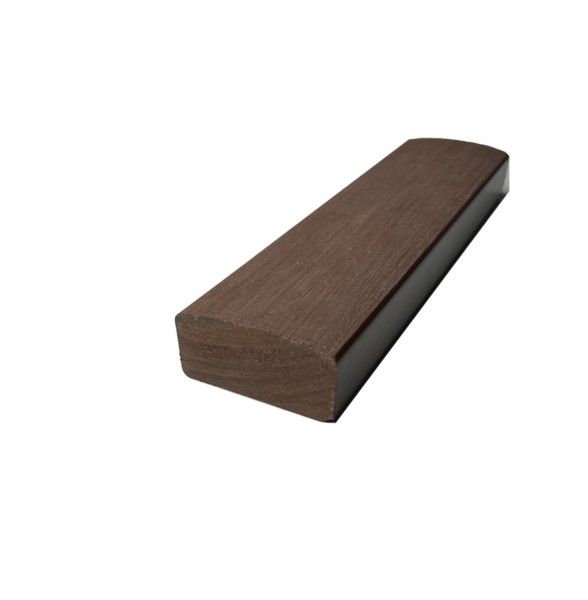 Лавочный брус Ecodecking Некст полнотелый брашированный, Шоколад купить в Челябинске