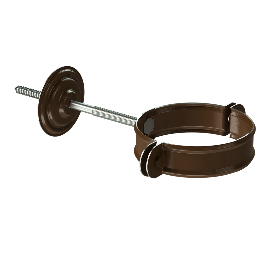 Хомут для водостока Docke Stal Premium, цвет Каштан купить в Челябинске