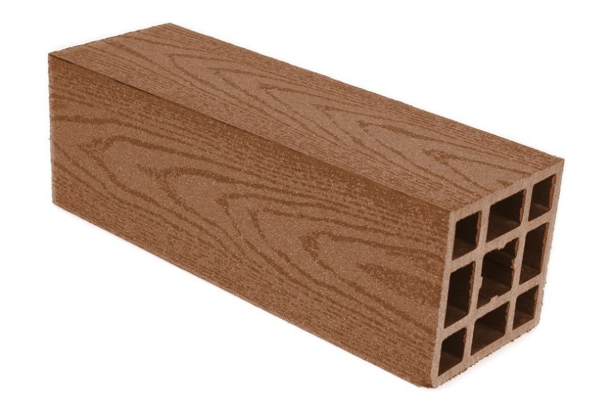 Столб гладкий ДПК AITEXPLAST цвет какао купить в Челябинске