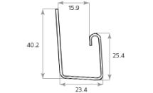 J-профиль Tecos Ardennes, Цвет светло-салатовый