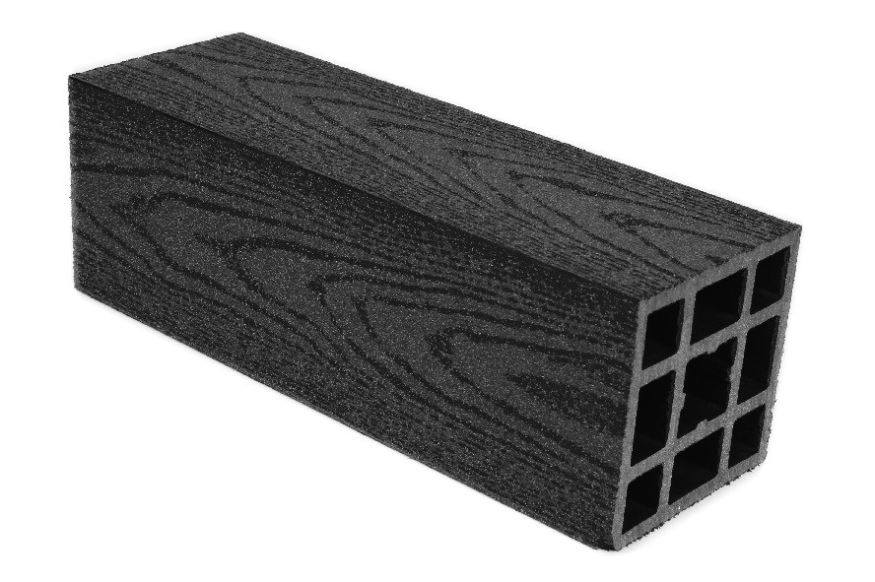 Столб гладкий ДПК AITECHPLAST графитовый купить в Челябинске