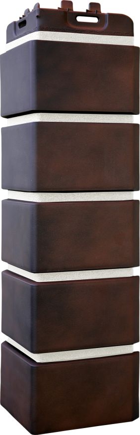 Угол наружный Grand Line, Клинкерный кирпич Design Plus, Кофе с белым швом купить в Челябинске