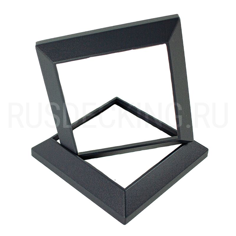 Рамка столба ограждения RusDecking Unodeck Графит купить в Челябинске