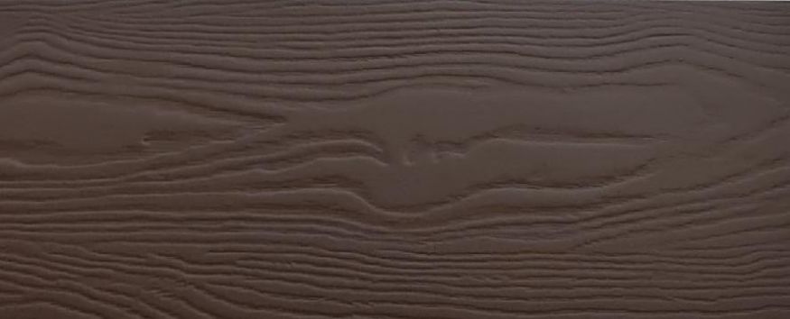 Фиброцементный сайдинг 190х3000х8мм Цвет коричневая глина RAL 8028 купить в Челябинске