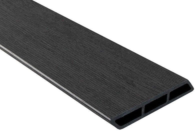 Доска Ромбус 3D ДПК Outdoor STORM BLACK черного цвета купить в Челябинске