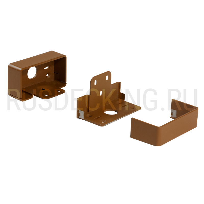 Комплект крепления перил прямое RusDecking Unodeck Орех купить в Челябинске
