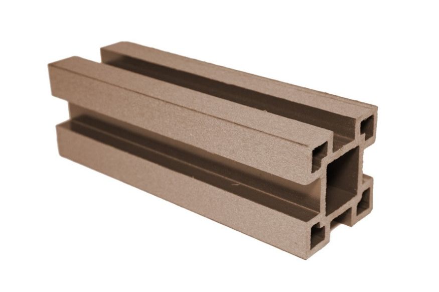 Столб с выемками ДПК АЙ-ТЕХПЛАСТ бронзового цвета купить в Челябинске