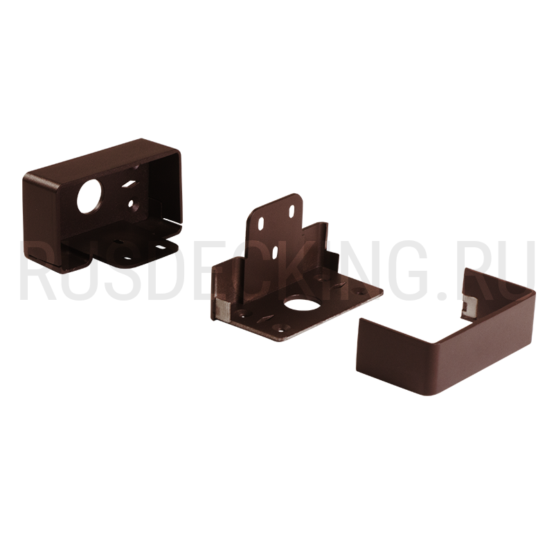Комплект крепления перил прямое RusDecking Unodeck Венге купить в Челябинске