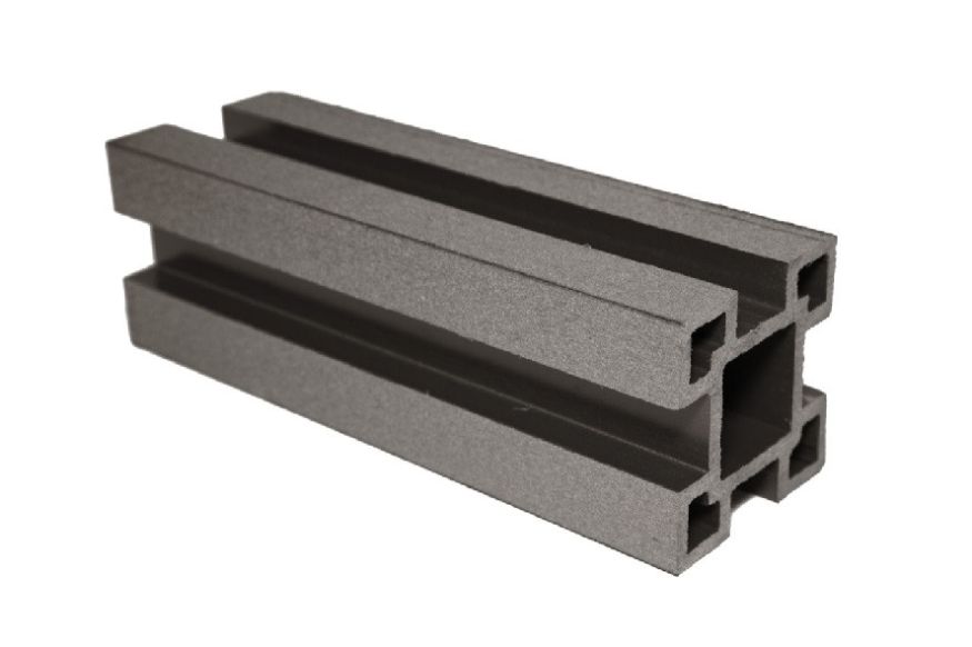 Столб с пазами ДПК АЙ-ТЕХПЛАСТ цвет венге купить в Челябинске