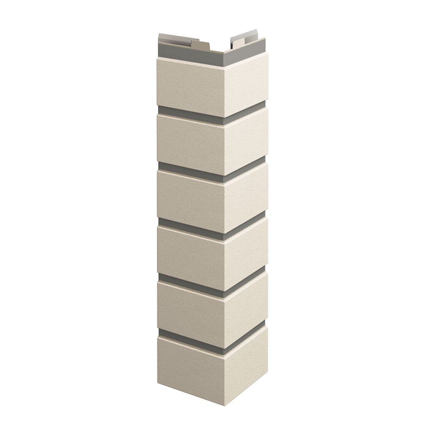 Угол наружный ТЕХНОНИКОЛЬ Оптима Клинкер, Слоновая кость купить в Челябинске