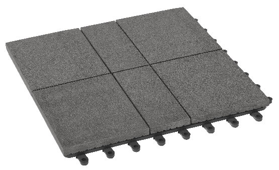 Модульный паркет ДПК GRINDERDECO Люкс 8 Цвет: Серый базальт купить в Челябинске