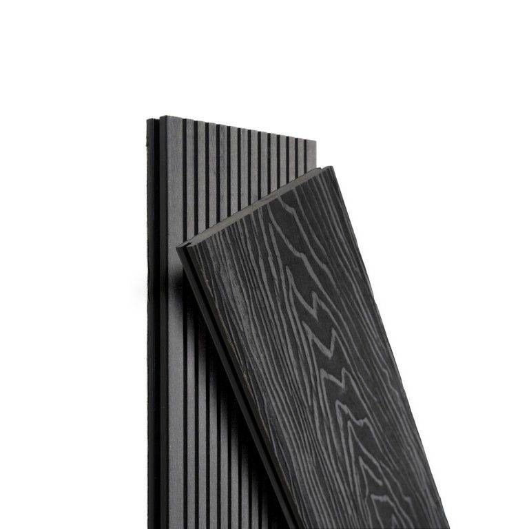 Террасная доска Экодекинг Топ полнотелая, Графит купить в Челябинске