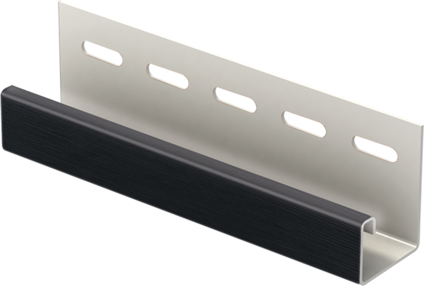 Ю-Пласт J-планка Софит PRO, Черная купить в Челябинске