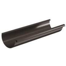 Водосточный желоб Aquasystem RR 32, тёмно-коричневый, длина 3.00 м, размер 150/100.