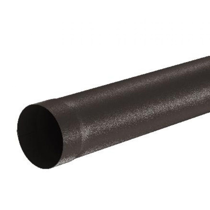 Водосточная труба Aquasystem RR 32, 1.00м, тёмно-коричневый матовый, 125/90. купить в Челябинске