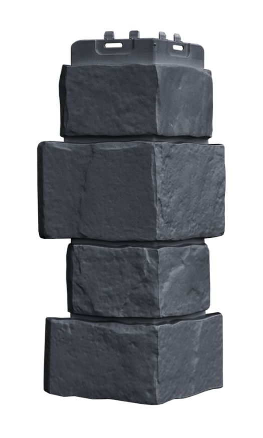 Угол наружный Grand Line, Крупный камень Classic, Графит купить в Челябинске