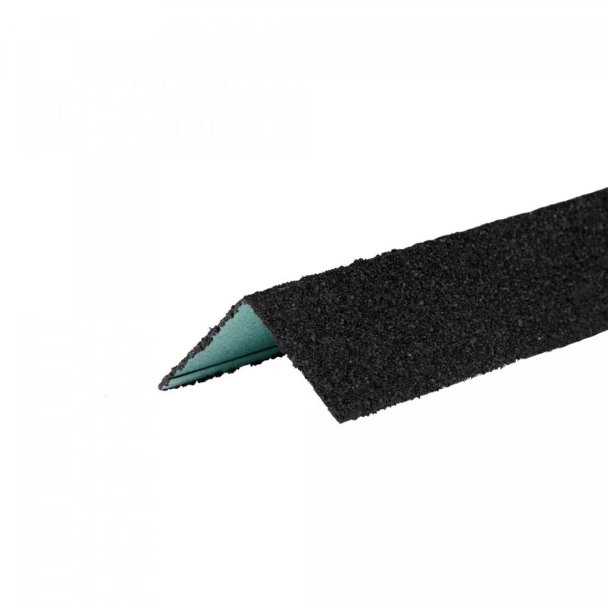 Угол металлический внешний ТЕХНОНИКОЛЬ HAUBERK, Черный купить в Челябинске