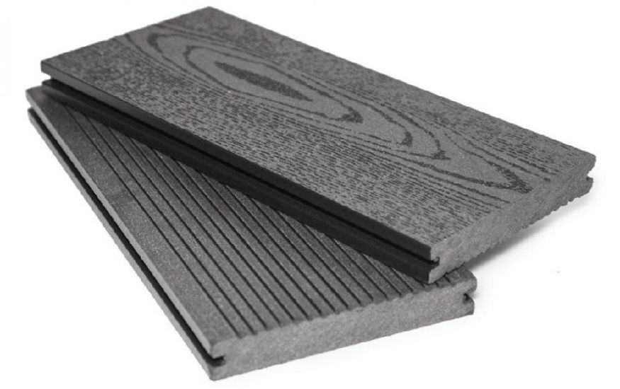 Террасная доска ДПК I-Techplast МАССИВ 3D NEW Графит купить в Челябинске