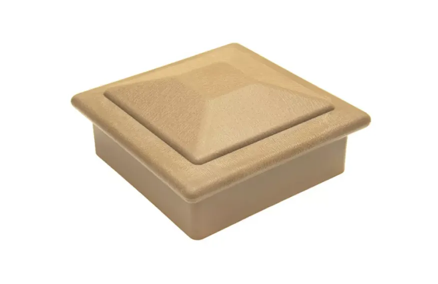 Крышка верхняя ПВХ для столба 125х125 Deckart Орех купить в Челябинске