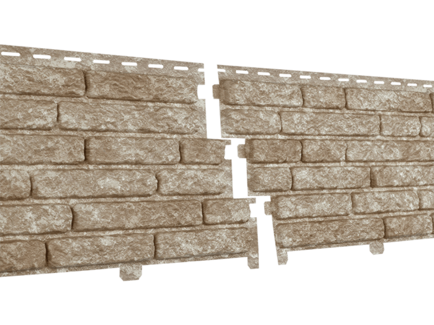 Фасадные панели Ю-Пласт, Stone House Quartzite, Светлый Бежевый купить в Челябинске