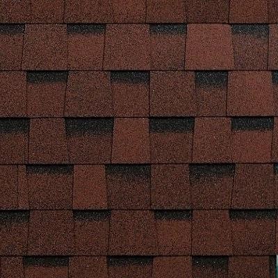 Двухслойная ламинированная черепица Shinglas, Фазенда, Красный цвет купить в Челябинске