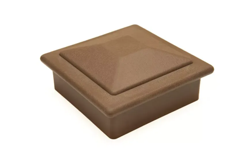 Крышка верхняя ПВХ для столба 125х125 Deckart Шоколад купить в Челябинске