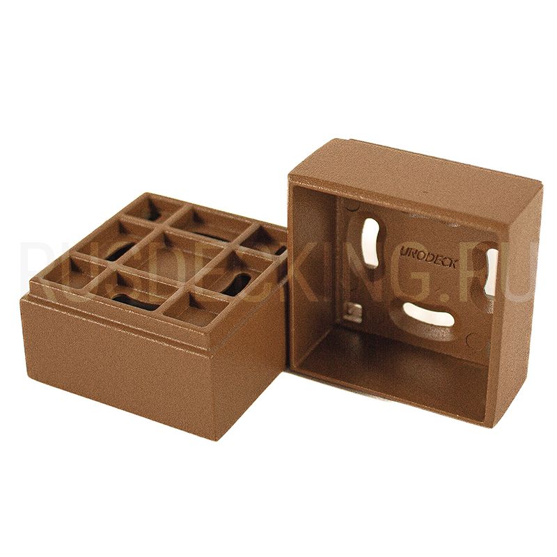 Крепление балясины прямое RusDecking Unodeck Орех купить в Челябинске