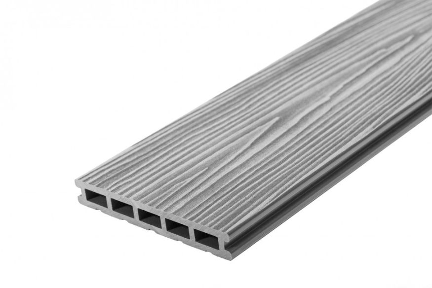 Террасная доска ДПК RusDecking Unodeck Mogano - Серый купить в Челябинске