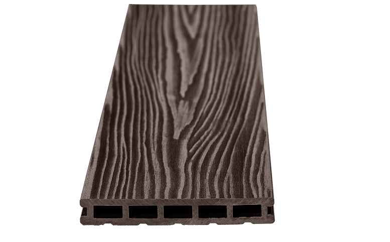 Террасная доска из ДПК RusDecking Unodeck Mogano - Цвет Венге купить в Челябинске