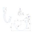 Крюк короткий усиленный модернизированный с комплектом крепления Aquasystem, PU MATT, RAL 8017 Коричневый 150/100 купить в Челябинске