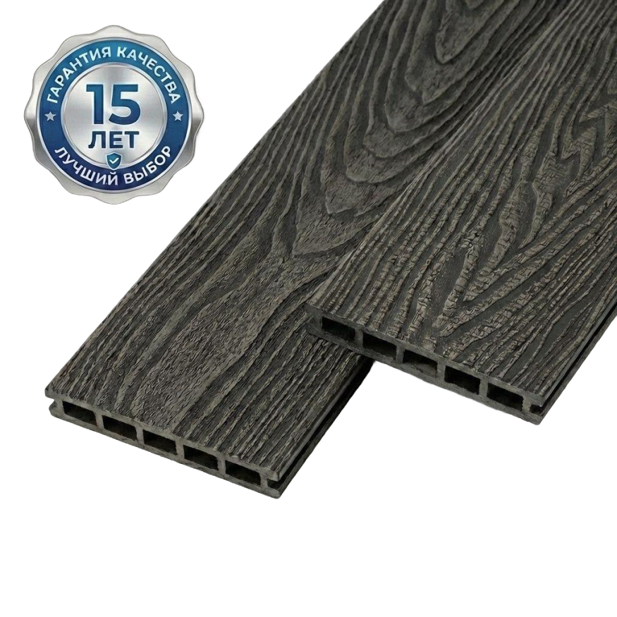 Террасная доска ДПК GardenParkett Патио, Графит купить в Челябинске