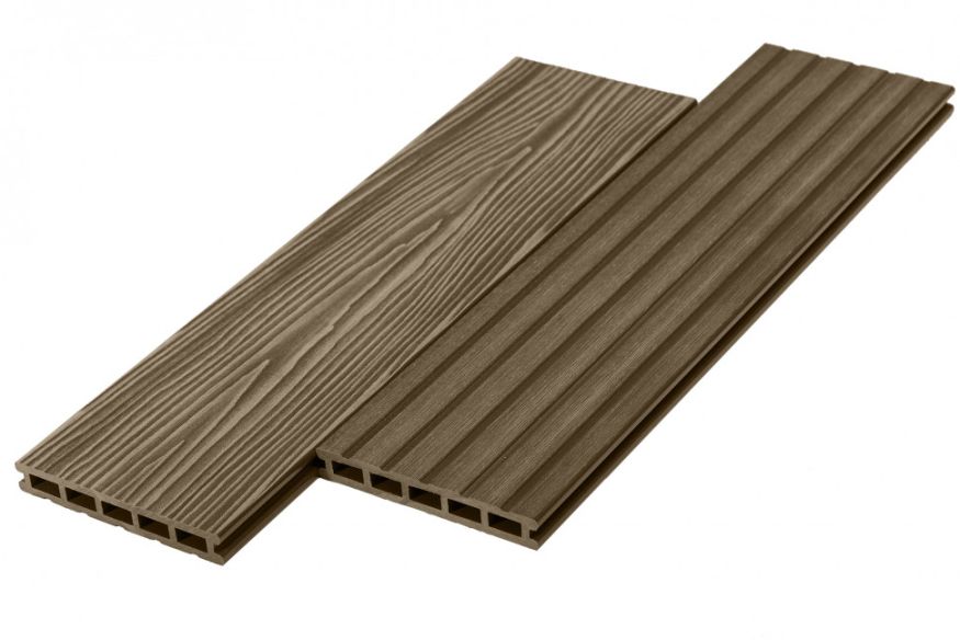 Террасная доска ДПК RusDecking Unodeck Mogano - Орех купить в Челябинске