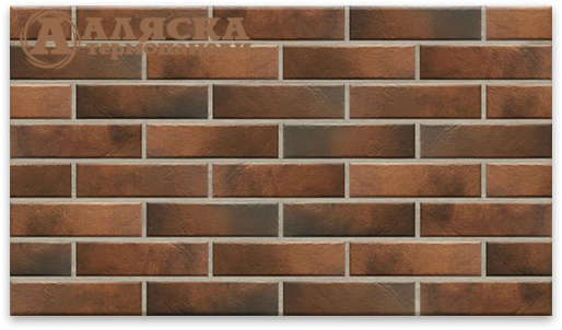 Фасадные термопанели Аляска 24. Retro brick chili купить в Челябинске