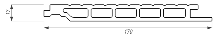 Фасадная панель из ДПК WOODVEX, Select, Венге купить в Челябинске