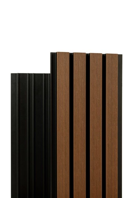 Реечная фасадная панель Ecodecking Скай Коэкструзия Тик купить в Челябинске