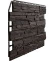 Фасадная панель Fineber, 3D Скол, Тёмный коричневый купить в Челябинске