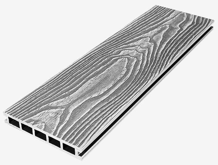 Террасная доска ДПК RusDecking Unodeck Vintage - Серый купить в Челябинске