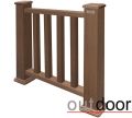 Ограждение из ДПК Outdoor Classic 3D STORM в коричневом миксе. купить в Челябинске