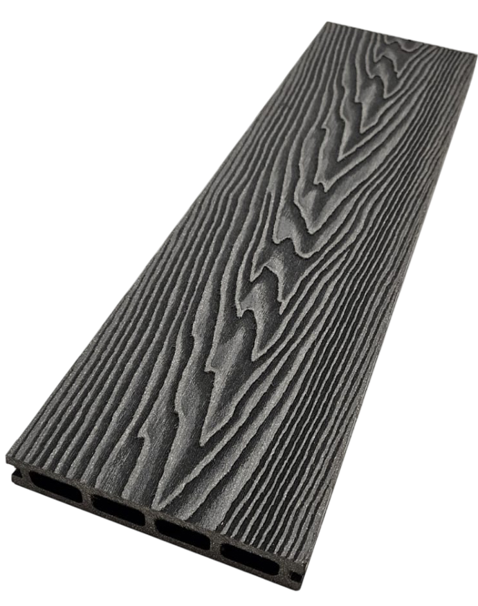 Террасная доска ДПК NanoWood 3D Double Антрацит купить в Челябинске