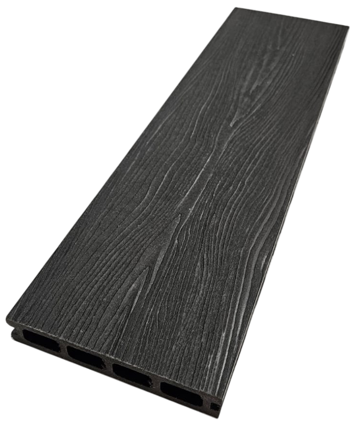 Террасная доска ДПК NanoWood 3D Double Антрацит купить в Челябинске