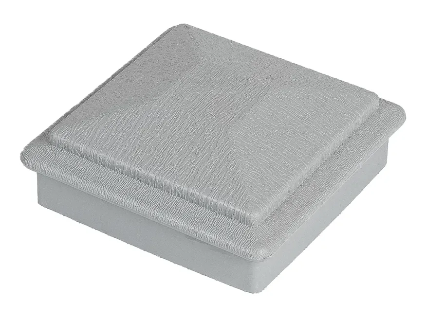 Крышка верхняя фигурная ПВХ для столба 100х100 Deckart Серый купить в Челябинске