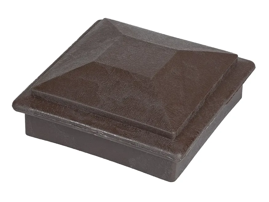 Крышка верхняя фигурная ПВХ для столба 100х100 Deckart Венге купить в Челябинске