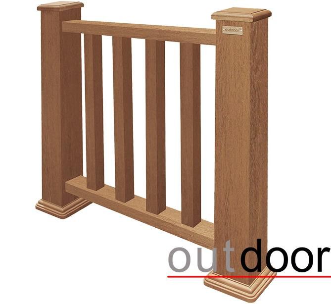 Ограждение из ДПК Outdoor Классик 3D STORM дубовый. купить в Челябинске