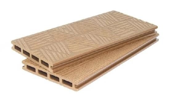 Террасная доска ДПК POLIVAN GROUP 3D+3D NEW пустотелая двухсторонняя DENPASAR Цвет: Песочный купить в Челябинске