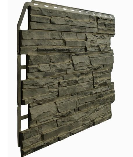 Фасадная панель Fineber, Скол 3D, Цвет Дымчатый купить в Челябинске